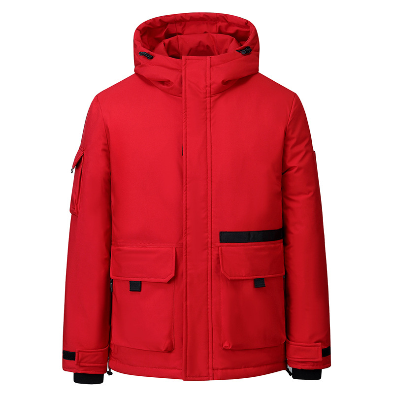 Algodón de hombre invierno 2021 nueva pareja juvenil estilo coreano encapuchado moda guapo grueso camisa casual suelta