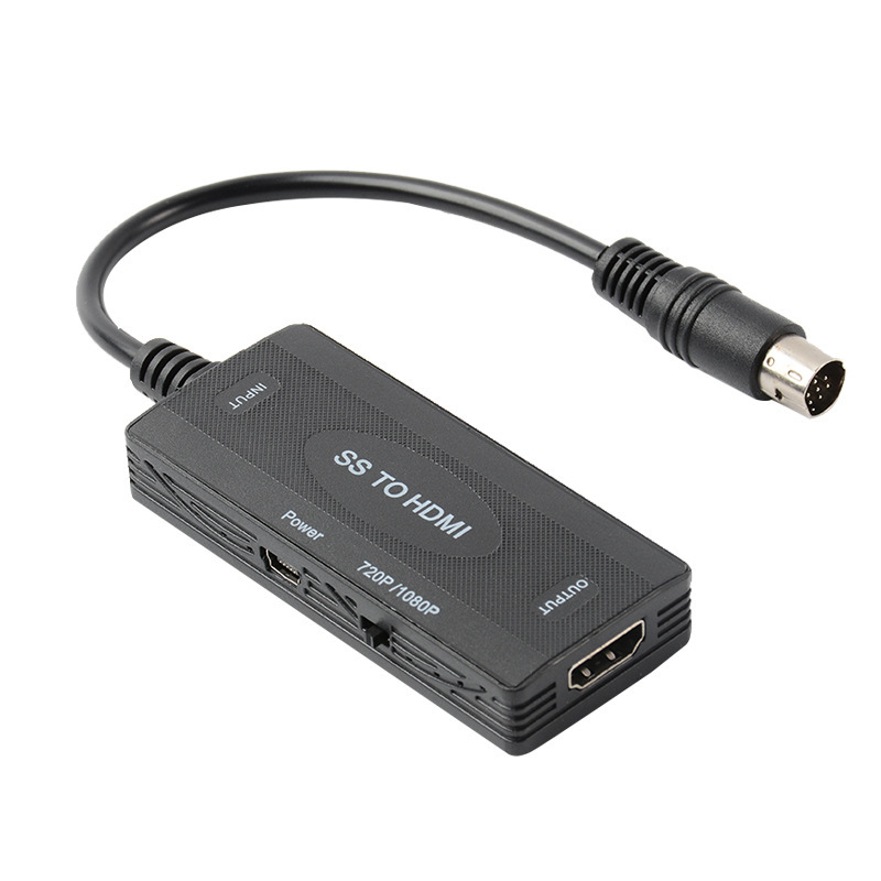 Sega SS Saturn HDMI Converter Saturn 16:9/4:3 S-video input 1080p adapter
