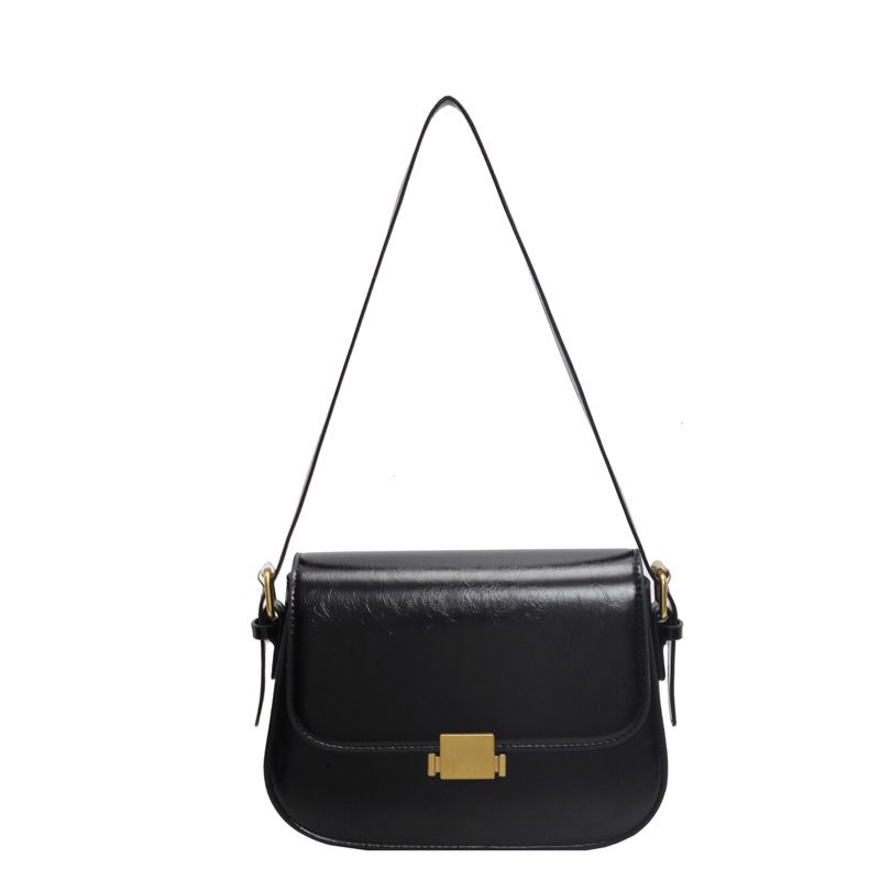Alta sensación retro simple bolso cuadrado para mujeres 2024 nuevo estilo universal bolso de hombro de estilo extranjero bolso de brazo de viaje de moda