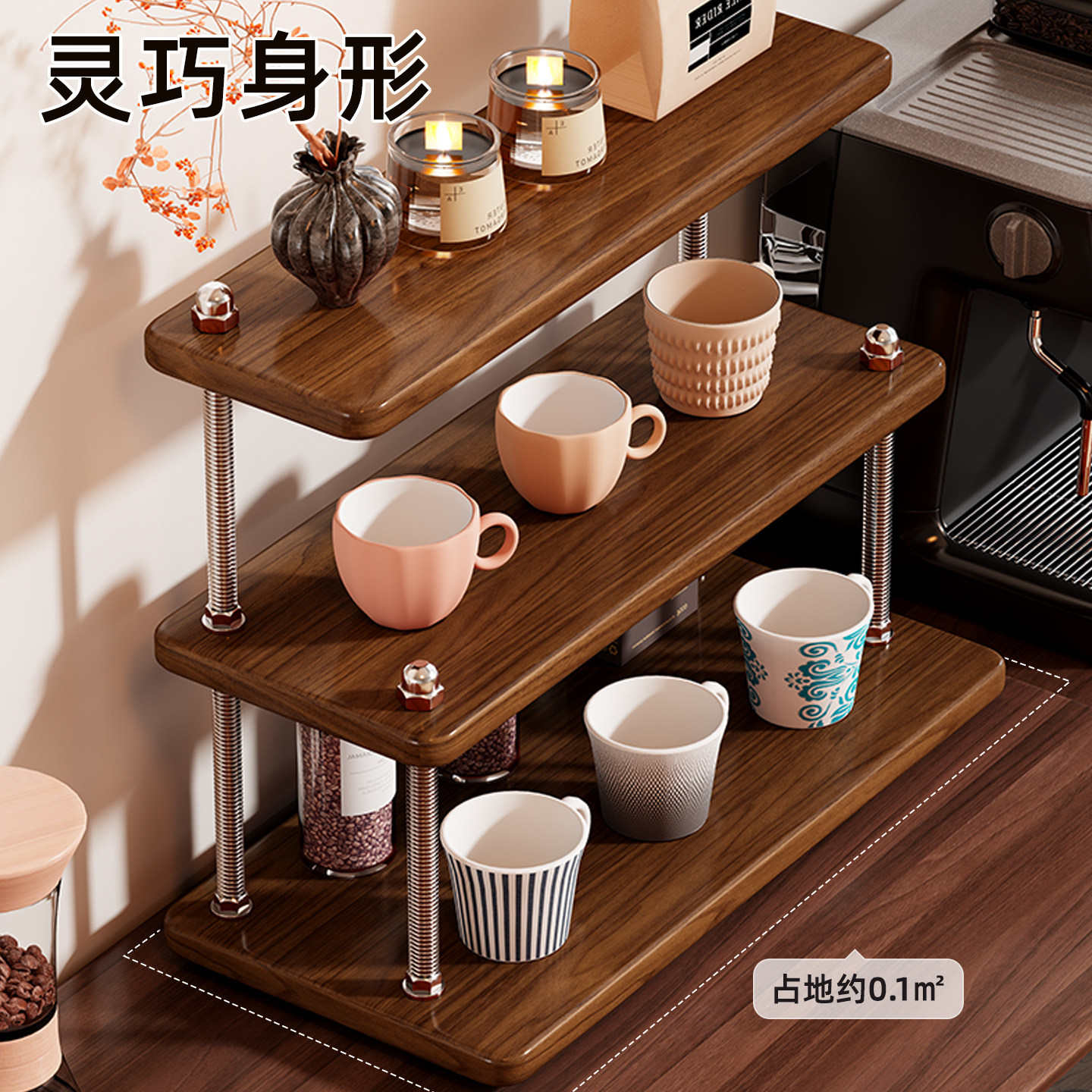 Organizador de Tazas de Mesa Multifuncional para Comedor
