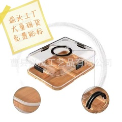 现货竹制熟食托盘厨房户外野炊分格实木托盘聚餐点心奶酪木托盘