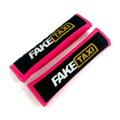 Seat belt shoulder pad, Car seat belt shoulder pad - faketaxi-fluorescent-powder