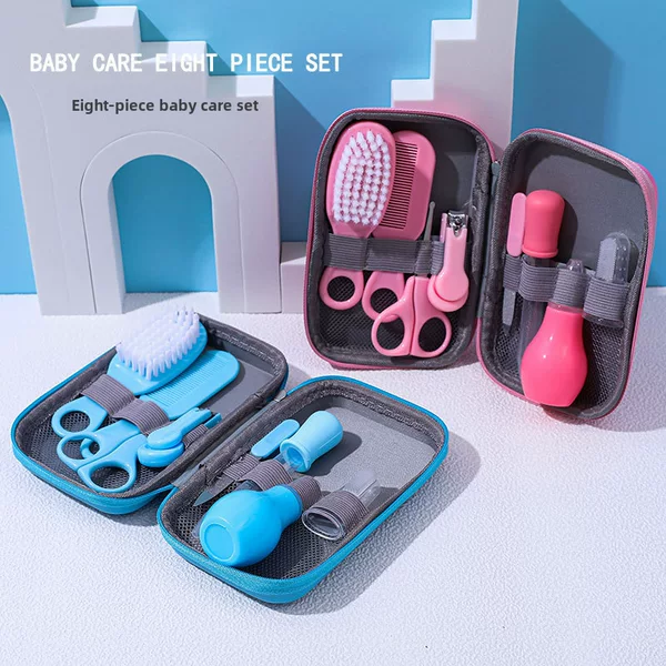 Maternity and Baby Products, Shampoo and Massage Soft-Bristle Brush, Baby Safety Comb, Dropper Medicine Feeder, Eva Care Set