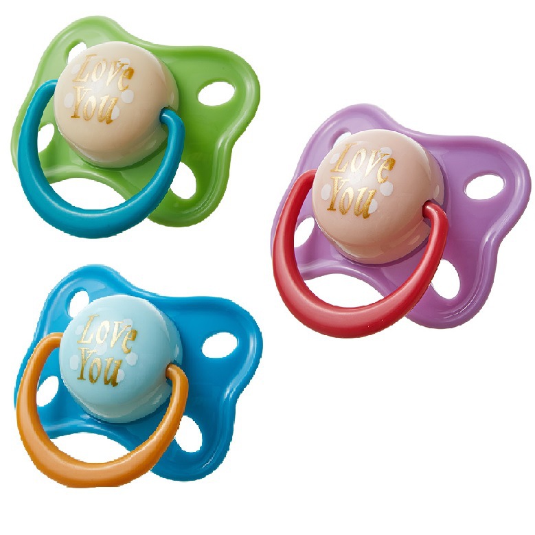Rikang baby pacifier super soft sleeping silicone baby pacifier 0-3-6 months