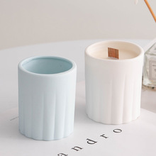 蜀门北欧简约浮雕陶瓷烛台拍照餐桌浪漫摆件ins香薰蜡烛台座装饰