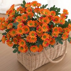 Amazon 造花カモミールデイジー装飾造花ショッピングモールリビングルームの装飾花束プラスチック花