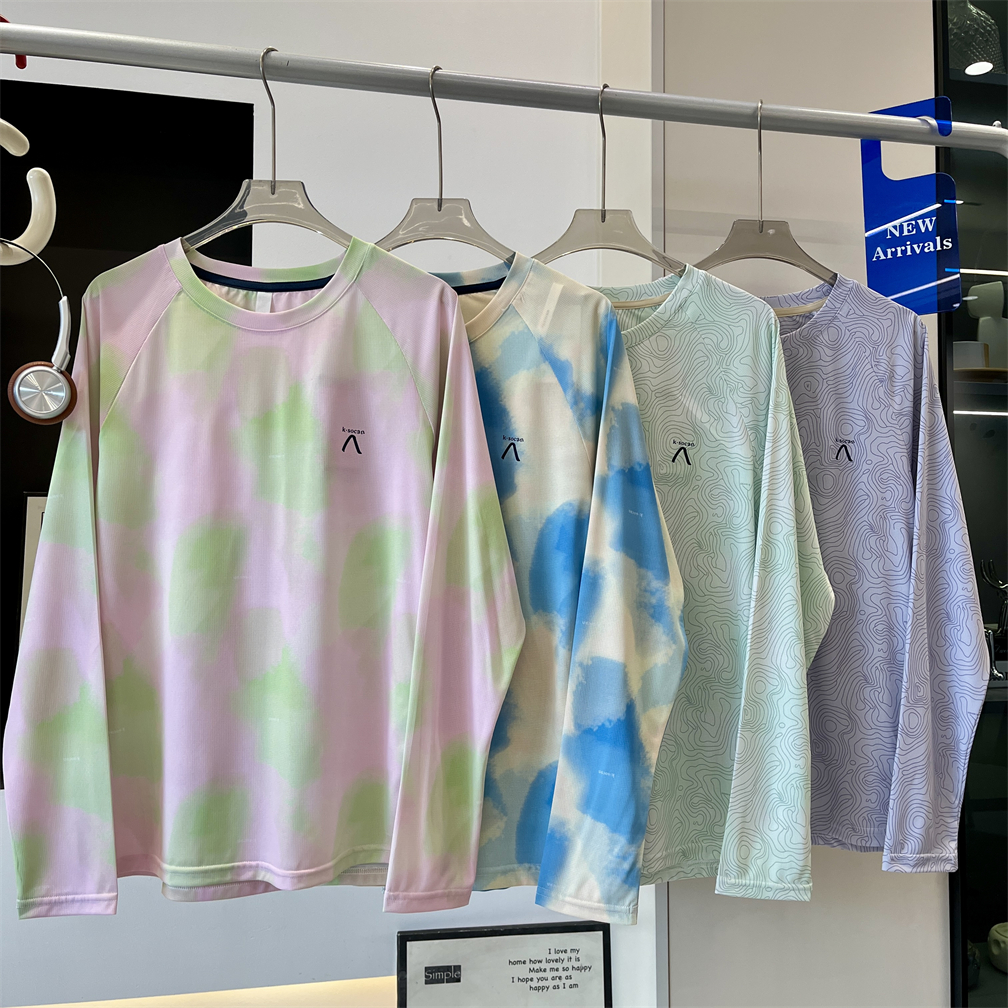Mountain-Style Outdoor Wear! Couple's Style Energetic and Vibrant Sports Moisture-Wicking Breathable Lightweight Quick-Dry Long-Sleeve T-Shirt Base Layer