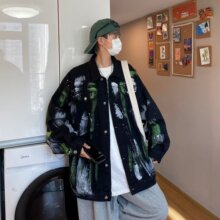 外穿翻领新款标准ins长袖夹克简约百搭秋季文艺青春流行男潮潮流