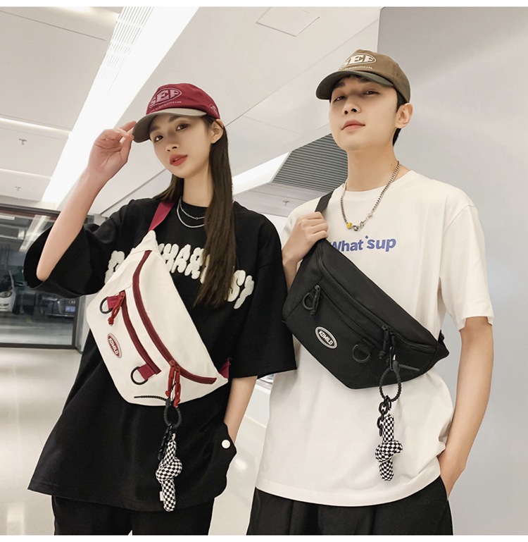 Men's Streetwear Solid Color Nylon Waist Bags display picture 27