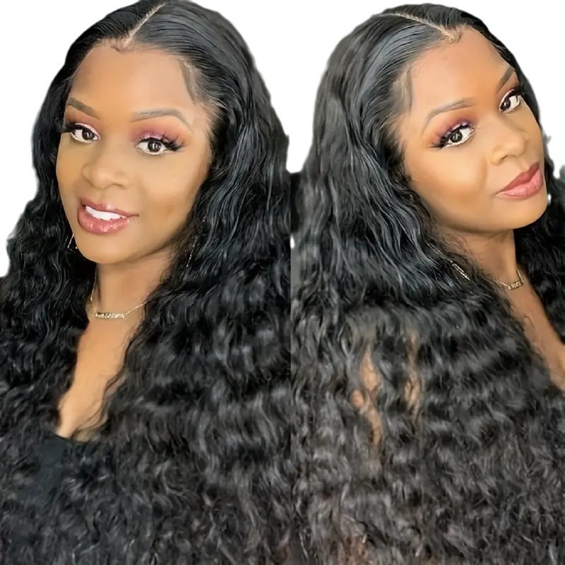 Parrucca sintetica lunga riccia lace front per donna_voghion.com