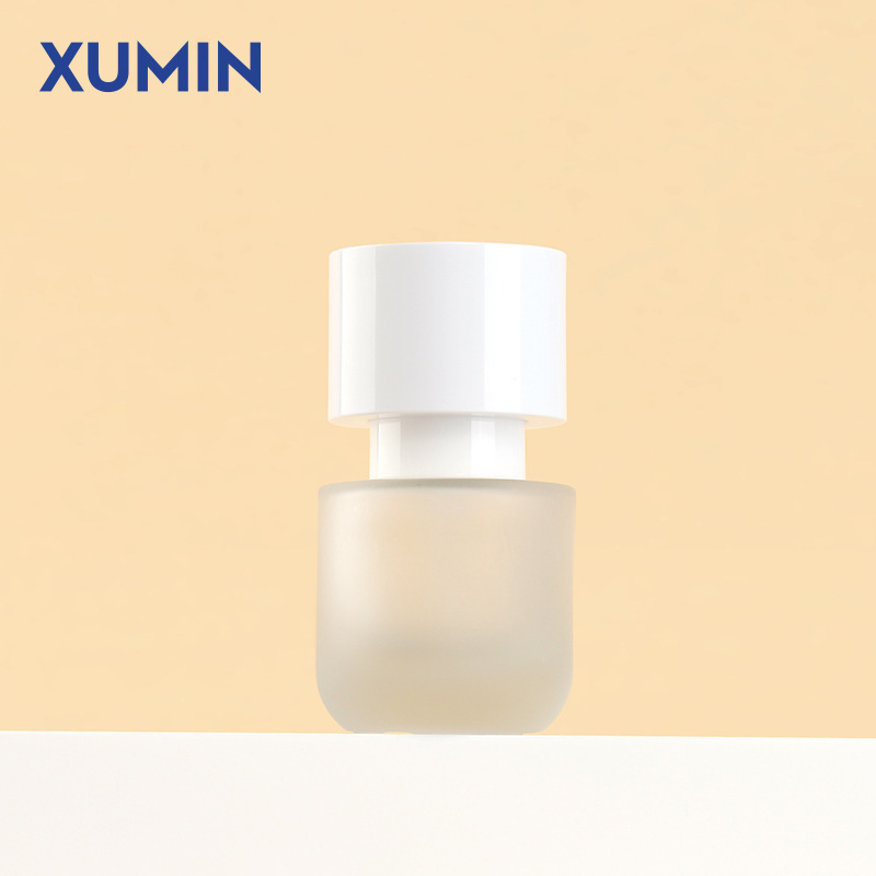 现货化妆品玻璃磨砂套装瓶 30-50g面霜膏霜瓶30-100ml压泵乳液瓶|undefined