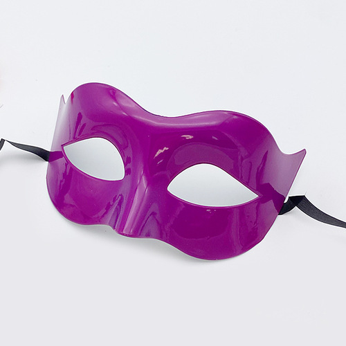 Halloween props masquerade advertising men's half-face mask adult catwalk performance simple black eye mask