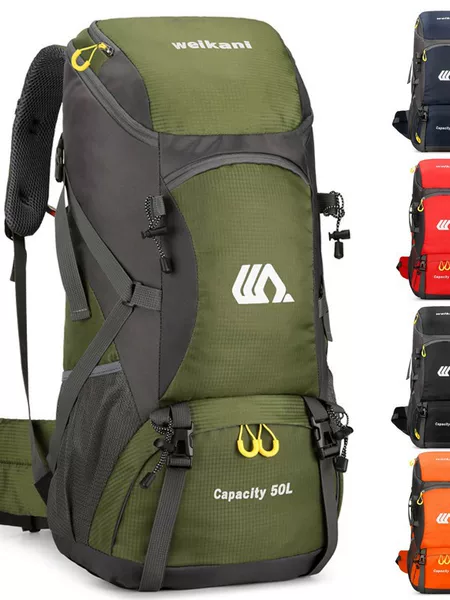 New cross-border outdoor sports backpack, 50L hiking and camping bag for men and women, travel wholesale backpack