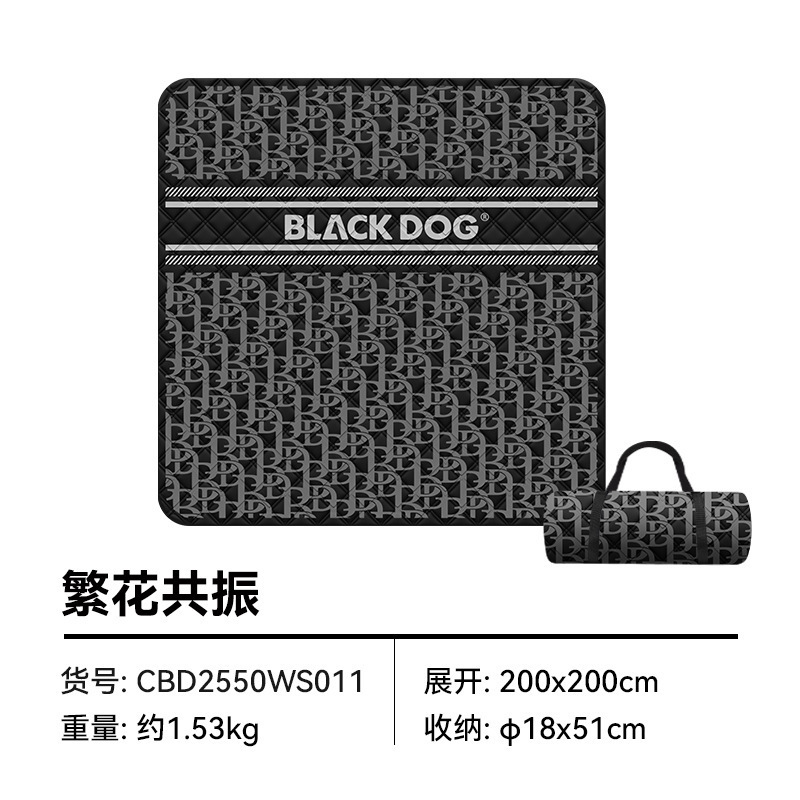 Blackdog アウトドア 超音波ピクニックマット 防湿マット 厚みのあるビーチ芝生 春のお出かけ キャンプクッション|undefined