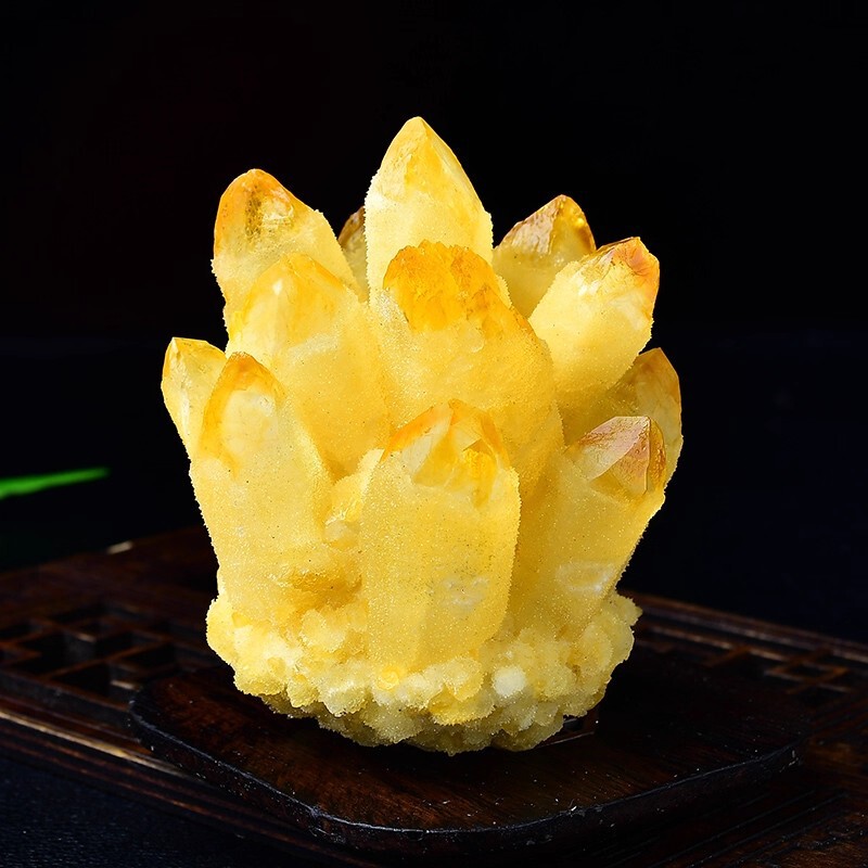 天然紫黄绿白水晶簇摆件消磁观赏矿石标本原石水晶摆件家居装饰|undefined