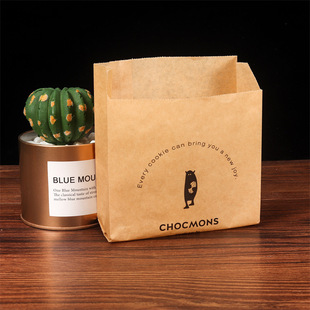Manufacturer Customized Pancake Roujiamo Oil-Proof Paper Bag French Fries Roujiamo Packaging Bag Snack Takeaway Packaging Bag