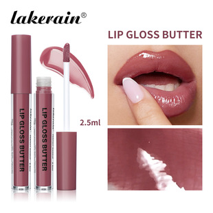 Cross-border lakerain Butter Lip Gloss Lip Brightening Water Moisturizing Sexy Doodle Lip Gloss