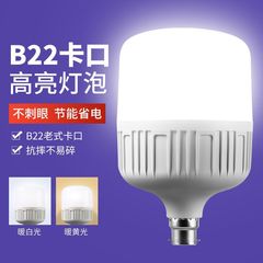 B22バヨネットled電球白色光保護家庭用工場寮防水ハイパワー照明電球定電流超亮