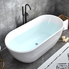 保温浴缸亚克力薄边浴缸无缝浴缸家用成人独立式欧式浴缸贵妃浴缸