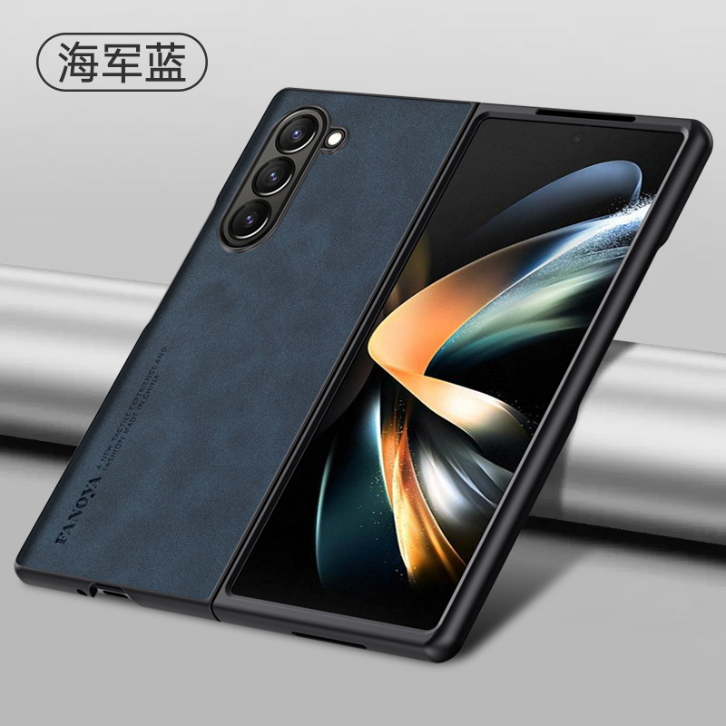 Samsung zfold7 携帯電話ケース折りたたみスクリーンレザーテクスチャソフトシェル Galaxy Z Fold3 ビジネス保護に適したシープスキン|undefined