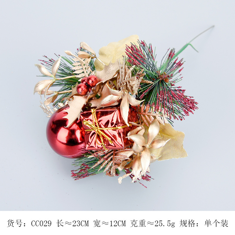 Ramas de pino artificiales navideñas, piñas, corona de árbol de Navidad, decoración de enredaderas, arreglos florales, adornos, suministros para crear ambiente, venta al por mayor