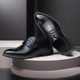Cross-border plus size Men's Leather Shoes Men's British Pointed Breathable Business Dress Korean Casual Retro Leather Shoes for Men