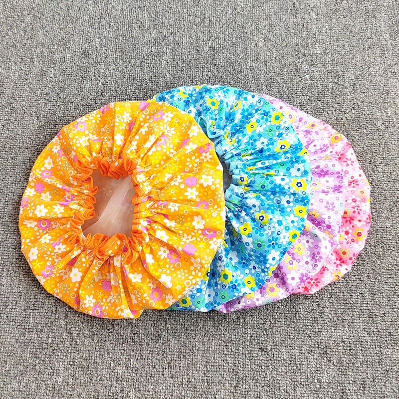 双层防水浴帽成人女款洗澡长头发罩沐淋浴头套帽子发套防油烟发帽