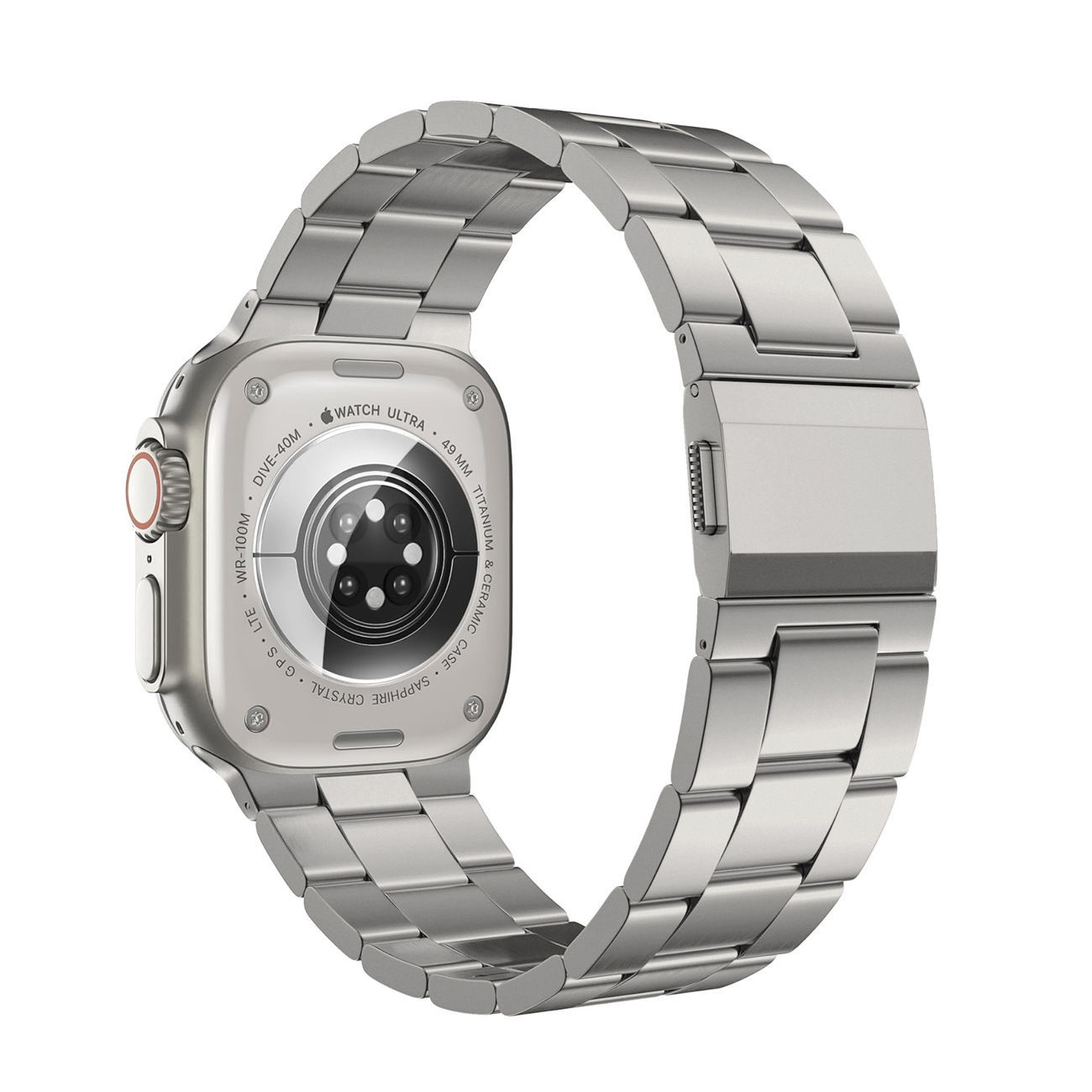 Aplicable Apple / Samsung reloj pulsera iWatch ultra 10 generación de acero inoxidable titanio metal hebilla magnética hombre nuevo