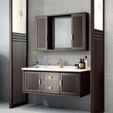 Санитарное современное китайское шкаф для ванной комнаты комбинация сплошного дерева туалет туалет, шкаф для ванной комнаты шкаф для ванной комнаты шкаф