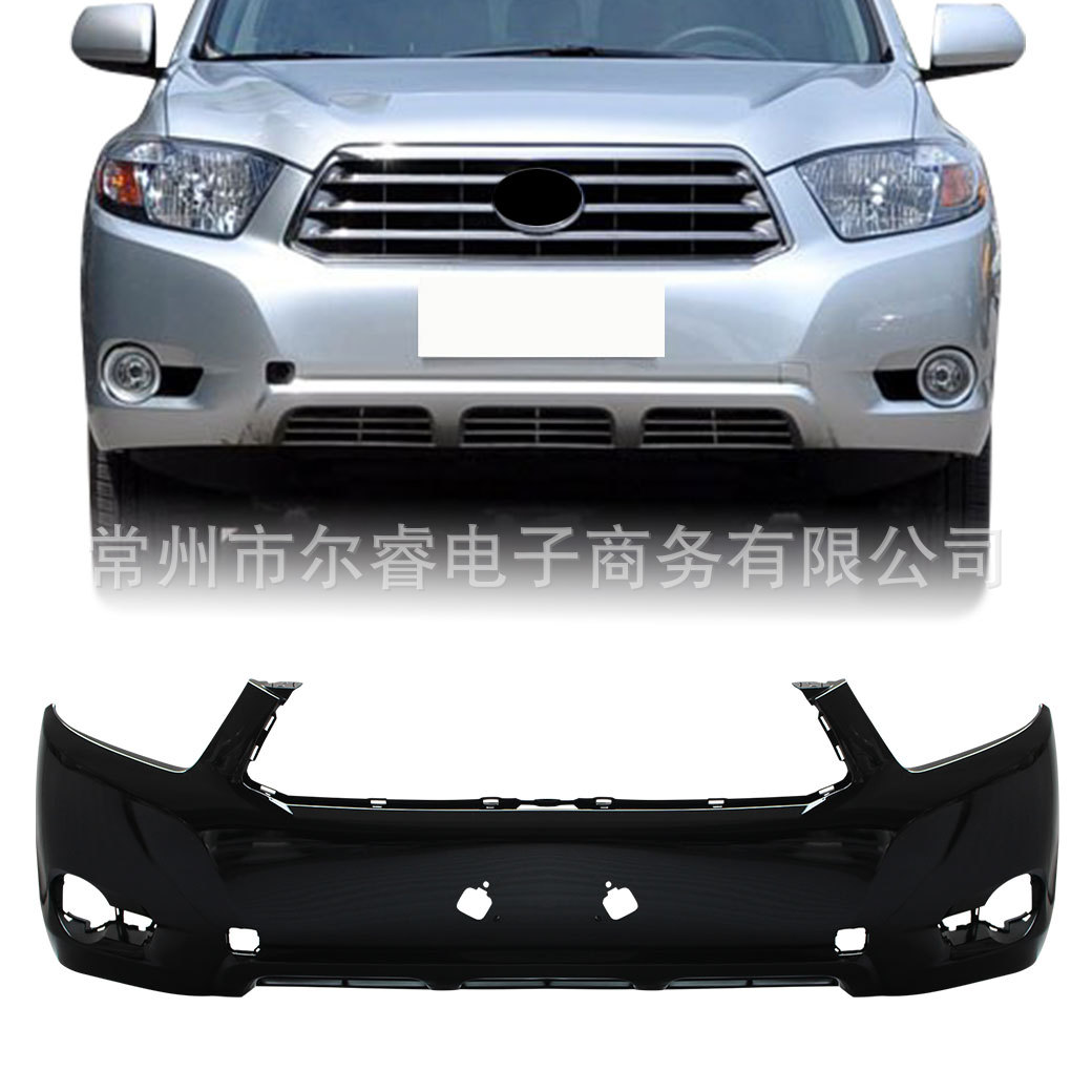 Suitable for Toyota Highlander Front Bumper and Rear Bumper, 09-11 Model Highlander Front and Rear Bumper Surround with Paint