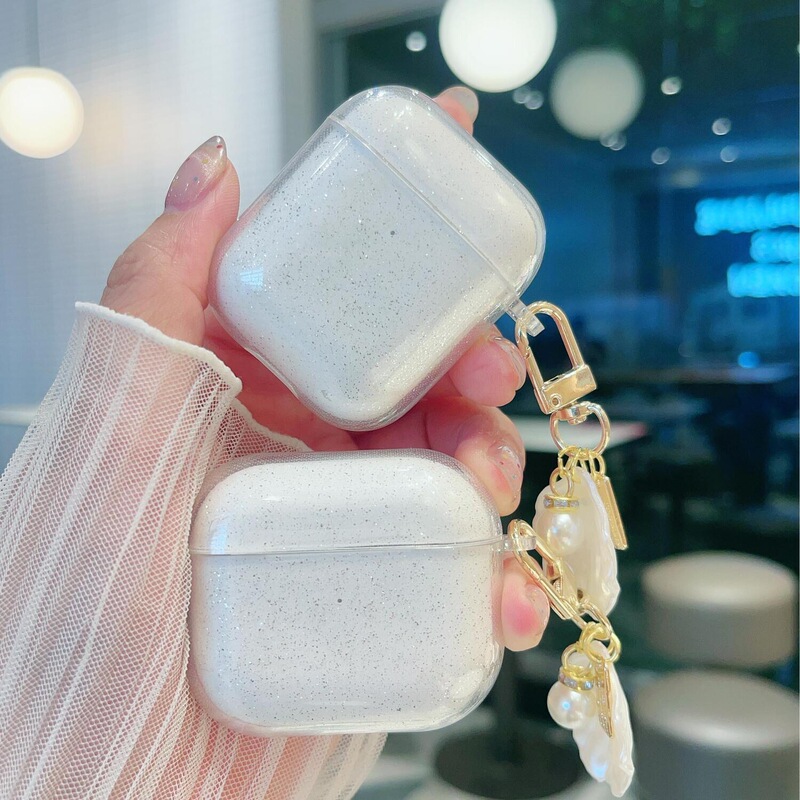 Suitable for Apple AirPods Pro 34Th Generation Shell Protective Case 1/2Nd Generation Glitter Wireless Bluetooth Headphone Case for Women