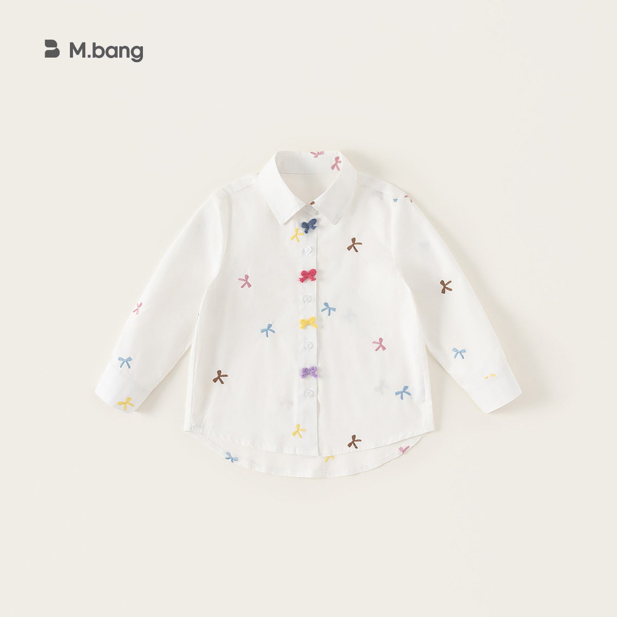 Youbao ropa para niños camisa de manga larga para niñas primavera nueva camiseta de lazo de dibujos animados para niños primavera camisa para niños grandes