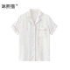 2023 Rhythm English Printed Pajamas Women's Spring and Summer Short-sleeved Shorts People's Cotton Satin Japanese Style Home Clothes Set T