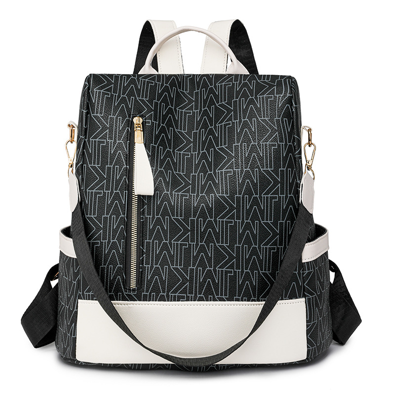 Mochila impresa de moda para mujer nuevo estilo salvaje 2024 mochila antirrobo de gran capacidad bolsa de viaje de ocio multiusos al por mayor