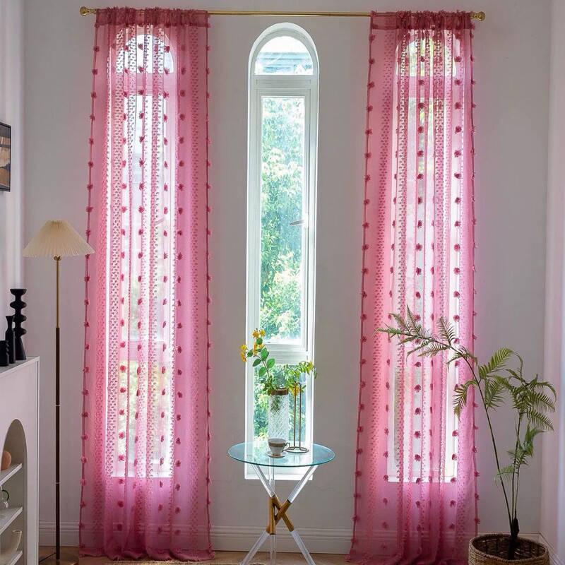 1Pc New Double Row Furry Ball Curtain Living Room Bedroom Decorative Curtain Personalized Decorative Rod Window Screen Curtain 1Pc New Double Row Furry Ball Curtain Living Room Bedroom Decorative Curtain Personalized Decorative Rod Window Screen Curtain