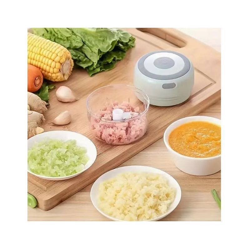 电动捣蒜器家用多功能绞肉机无线便携式搅拌器宝宝辅食机料理机|undefined
