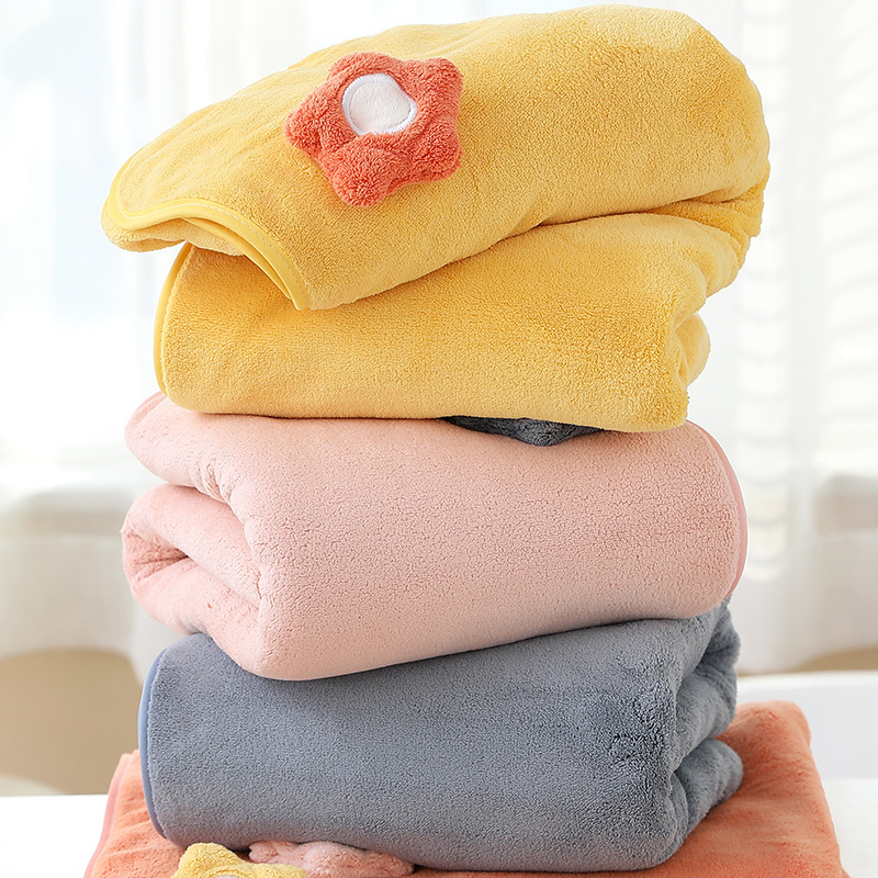 Quick-drying Household Thickened Bath Towel Sunflower Coral Velvet Towel Hair-free Bath Dry Hair Hat Bath Towel Three-piece Set Quick-drying Household Thickened Bath Towel Sunflower Coral Velvet Towel Hair-free Bath Dry Hair Hat Bath Towel Three-piece Set
