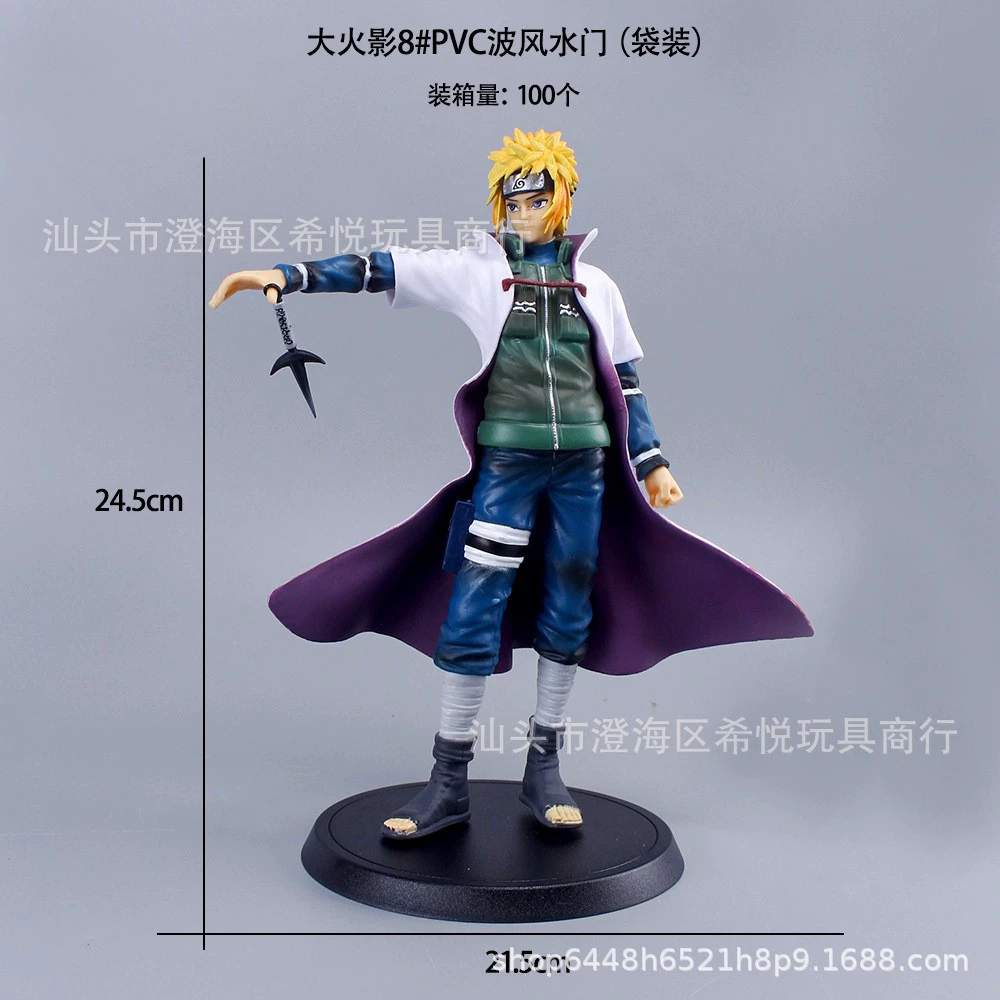 PVC Figure Set (Naruto) — Kakashi, Naruto, Sakura Desktop Ornaments, Multi‑pose Kit