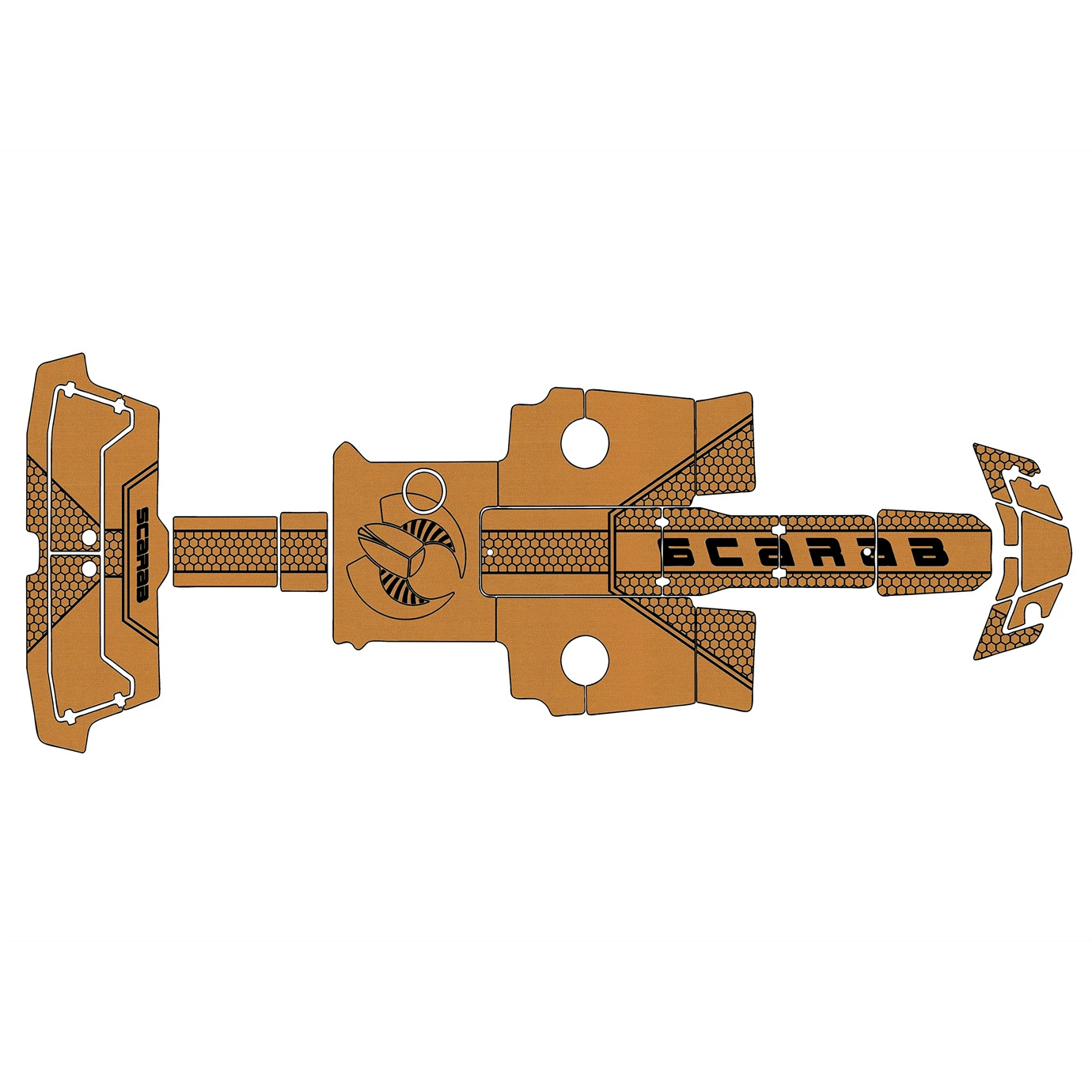 2014-2021 Scarab 215 EVA Тиковый морской пенополиуретановый пол
