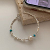 Organic metal retro universal bracelet from pearl, simple and elegant design