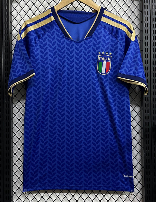 Una pieza de camiseta 2425 equipo nacional México Italia Brasil España Portugal uniforme de fútbol bordado