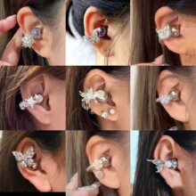 适用于freeclip耳机夹星星蝴蝶结耳夹扣小众个性气质时尚精致耳夹