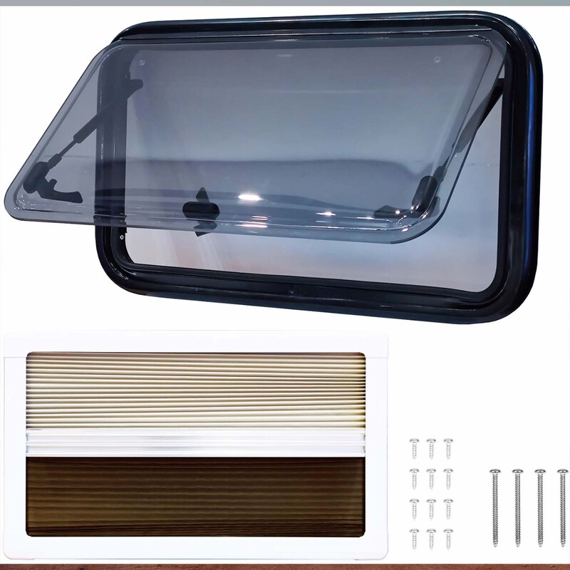 Rv Accessories, Direct from the Manufacturer, Double-Layer Acrylic Push-Out Window, Rv Window, 500*300mm