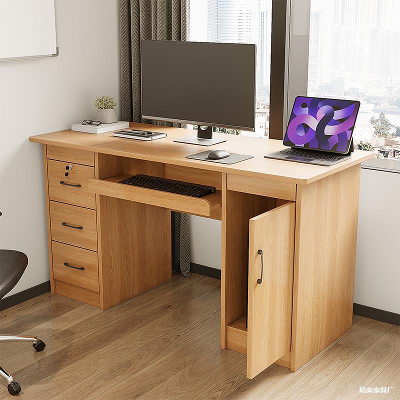 Single Solid Wood Workstation Desk Home Small Apartment Desk Student Writing Desk with Drawer Lock Desktop Computer Desk Single Solid Wood Workstation Desk Home Small Apartment Desk Student Writing Desk with Drawer Lock Desktop Computer Desk