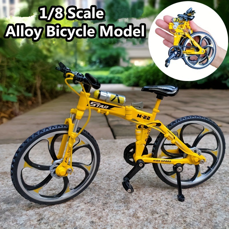 Alloy folding mountain bike-yellow