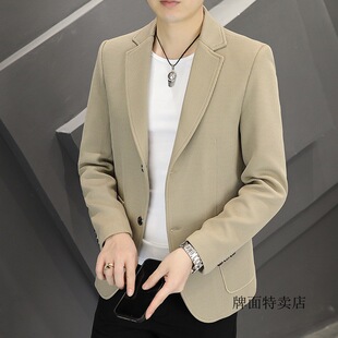 Formal suit men's spring and autumn casual suit jacket trendy all-match loose business 2023 new top clothes