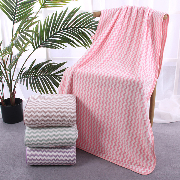 Coral beach quick dry bath towel for home use