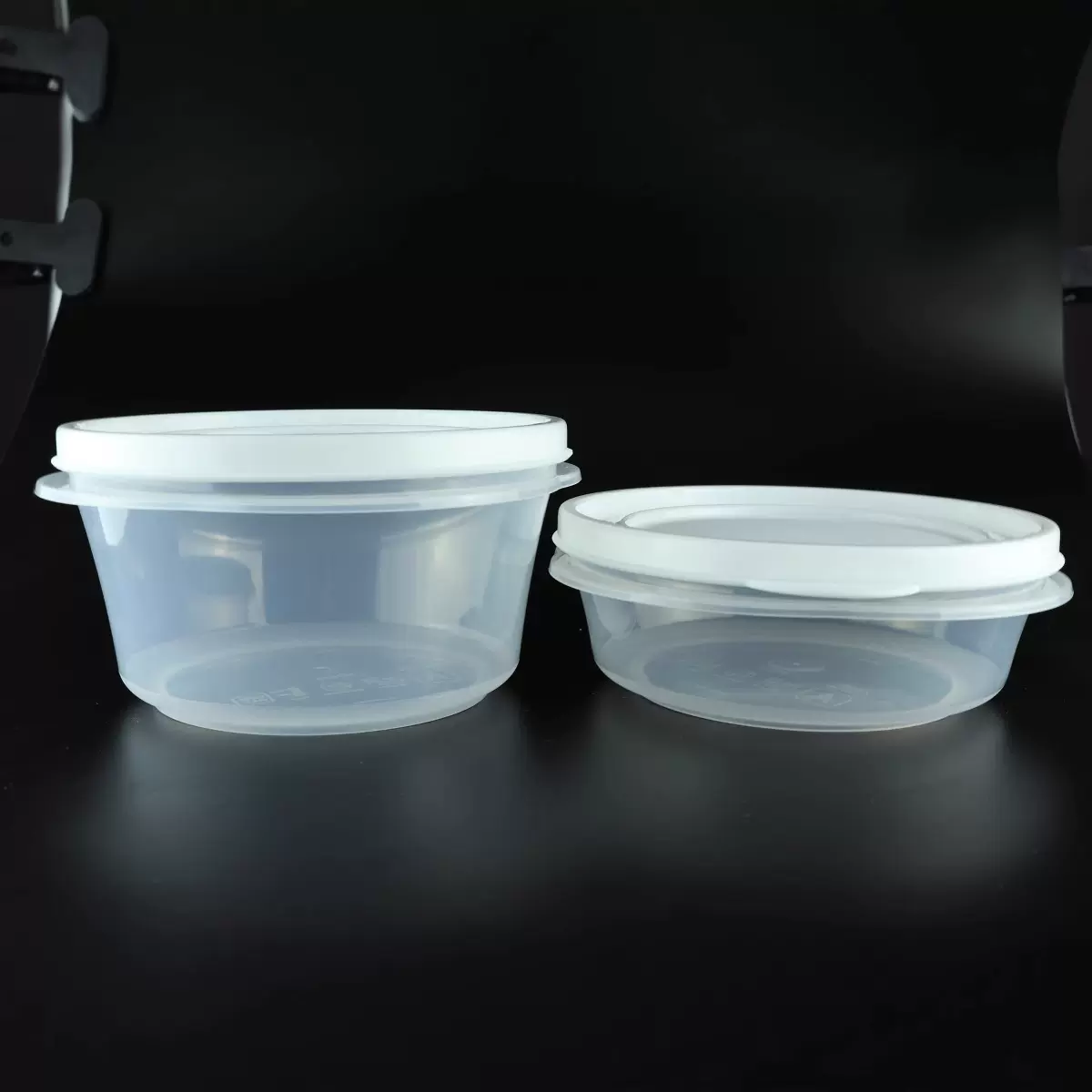 1250毫升带盖学生饭盒密封圆形透明餐盒多功能食品保鲜盒厂家直销