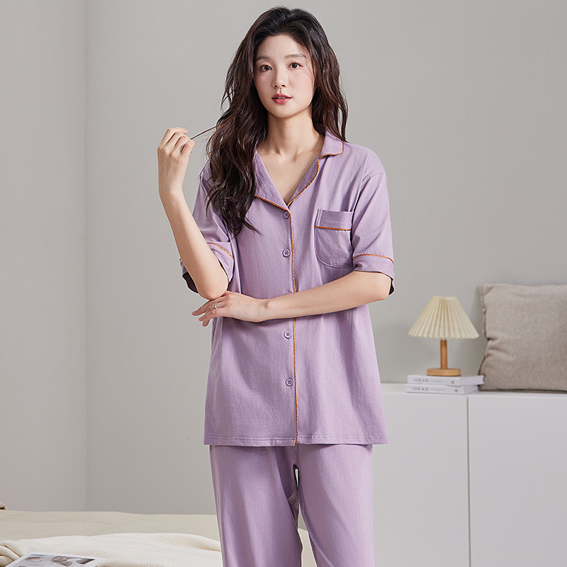 D7006 반팔 보라색