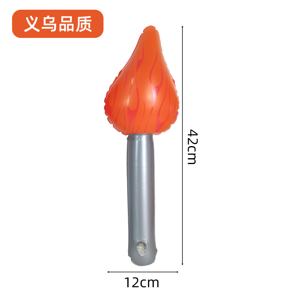 En stock antorcha inflable antorcha palo llama inflable juguete niños etapa rendimiento apoyos deportes reunión reabastecimiento palo